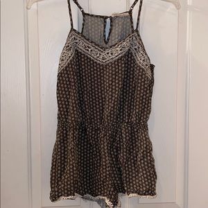 Embroidered Aztec design romper